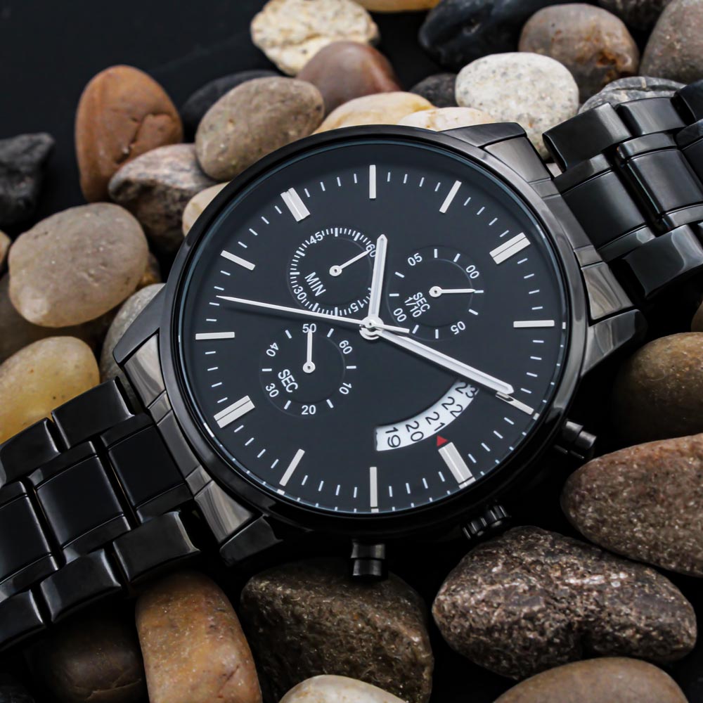 Black Chronograph Watch