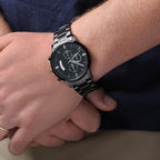 Black Chronograph Watch